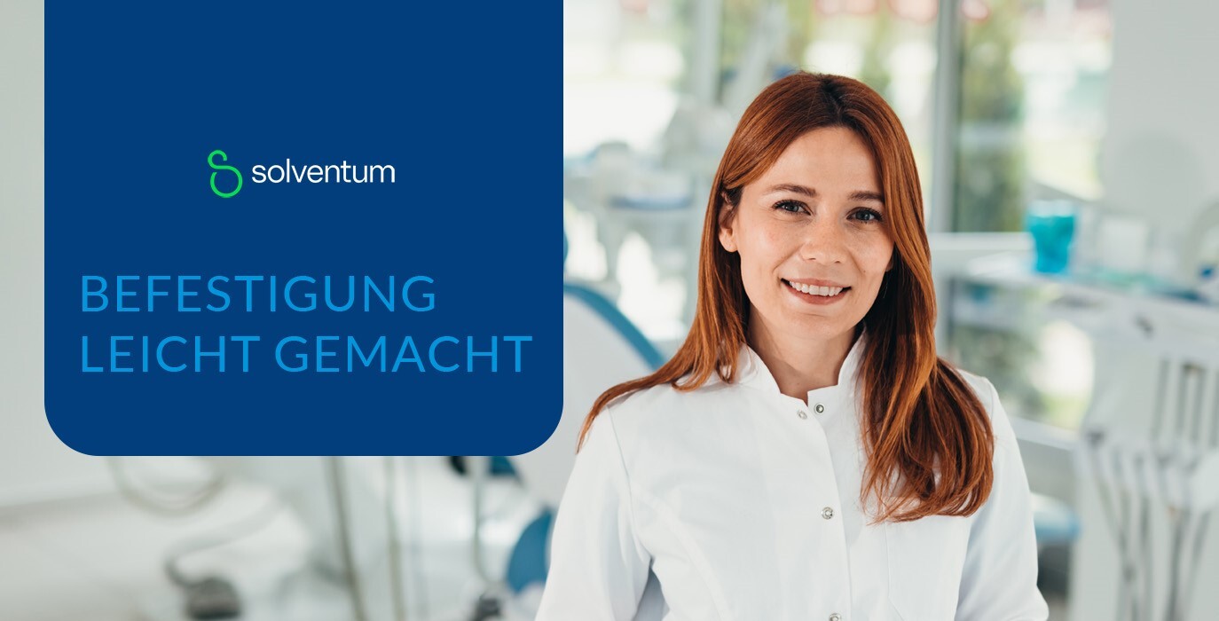 Zahnärztin empfiehlt dentale Befestigung Zahnärztin empfiehlt dentale Befestigung